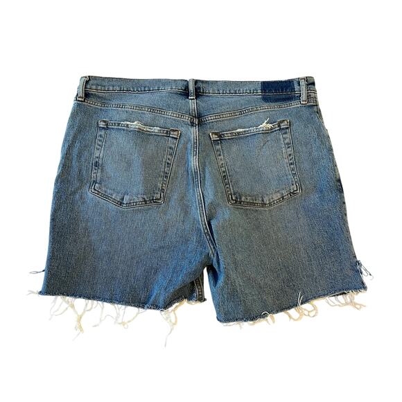 Abercrombie & Fitch 90s Relaxed Jean High Rise Cut-Off Shorts Women's Size 18R - Picture 2 of 15